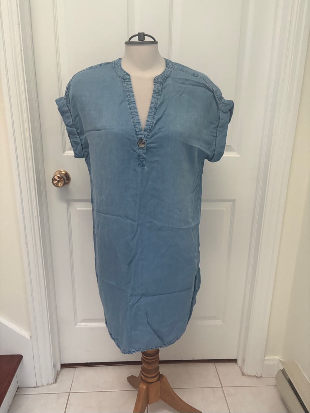 Reitmans Light Blue Denim Tunic Dress